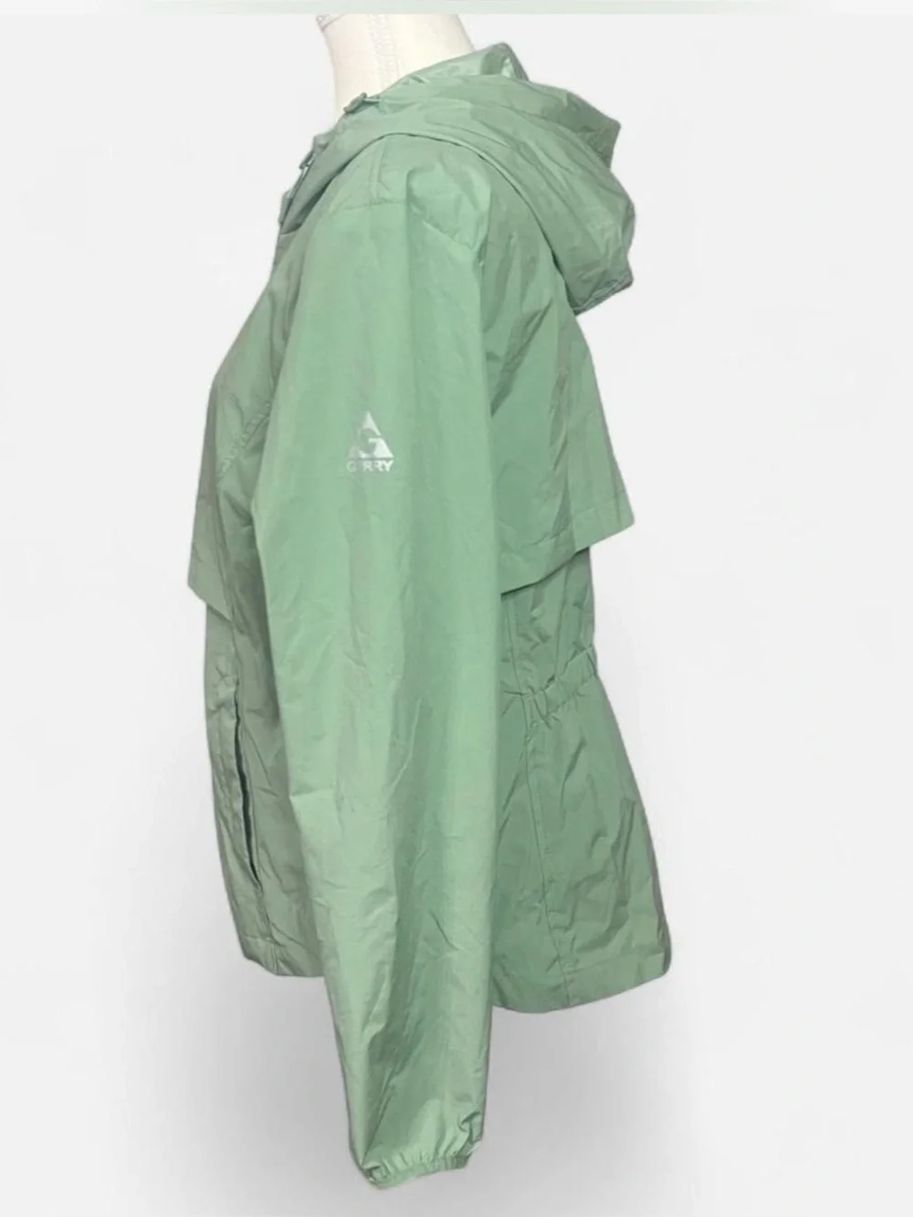 Gerry Sage Green Utility Rain Coat/Windbreaker women’s Medium